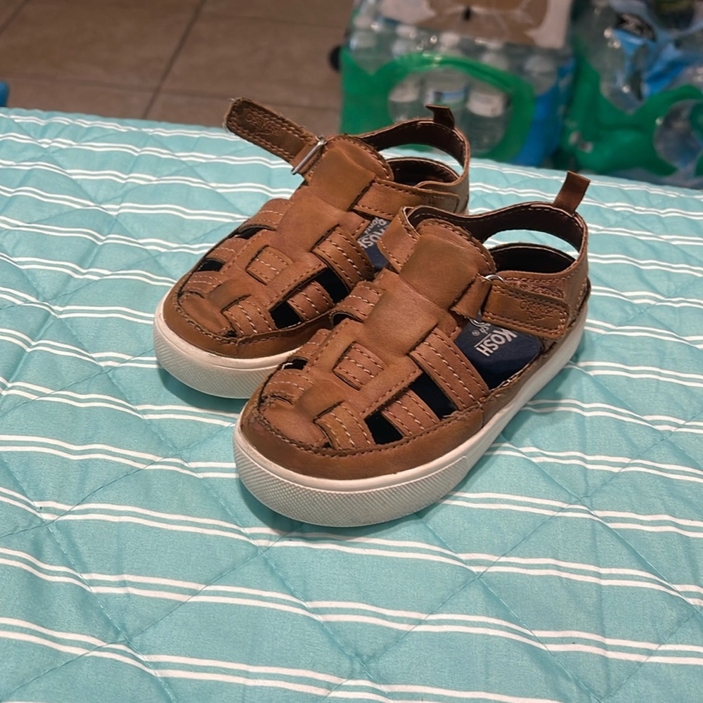 OshKosh B'gosh Brown Baby Walker Sandals